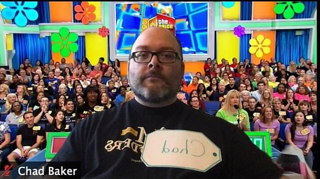 Chad Baker, from an unknown location, decided to choose a game show background for his Zoom meeting