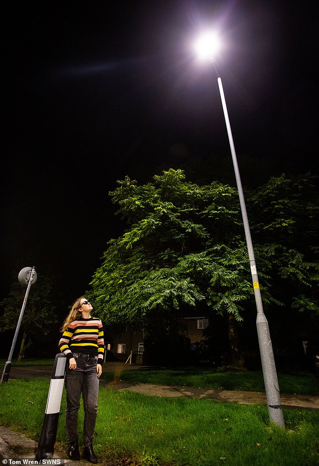 The LED-powered lamps are being installed in Swindon as part of a £6.9m council-led scheme to help the environment. But people have complained that it