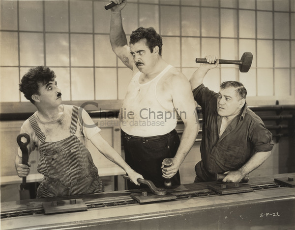 Publicity shot on the Modern Times factory set