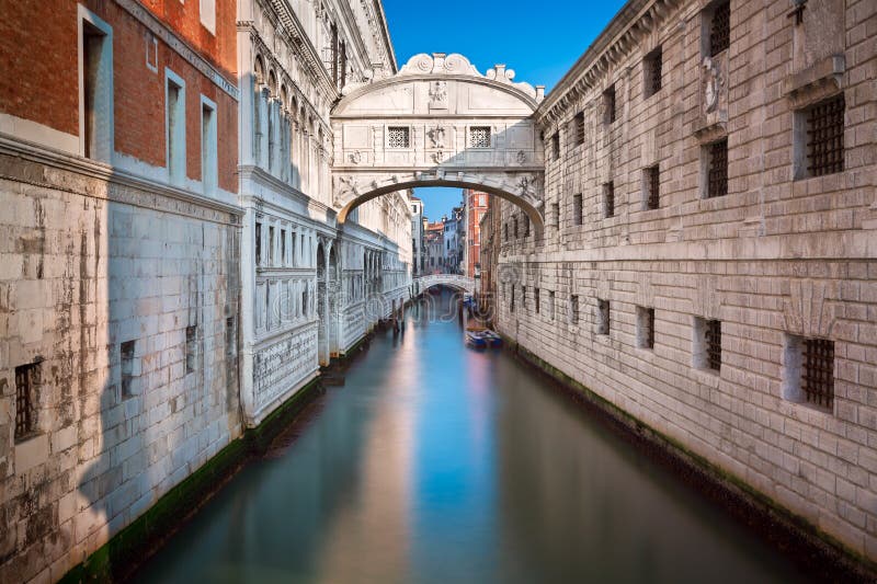 Bridge of Sighs and Doge`s Palace in Venice Italy. Bridge of Sighs and Doge`s Palace in Venice, Italy stock images