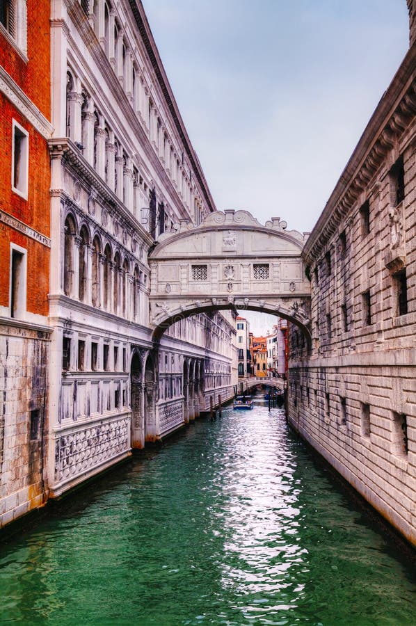 Bridge of Sighs in Venice, Italy. Venice