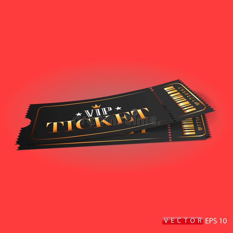 Cinema Ticket Card modern design element. Vector. EPS 10.  vector illustration