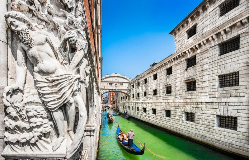 Famous Bridge of Sighs with Doge