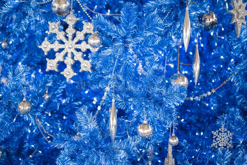 Fantasy blue glitter Christmas happy new year ice flake. For background royalty free stock image