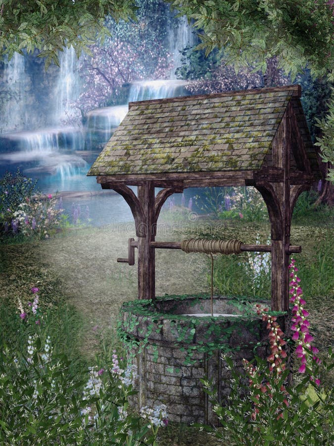 Fantasy garden 2 royalty free illustration