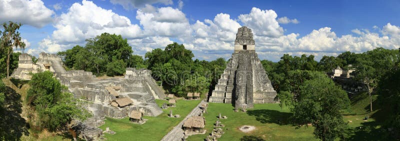 Tikal Temples royalty free stock photography