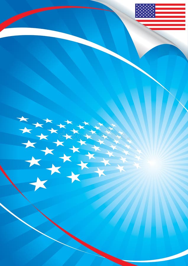 USA flag and background royalty free illustration
