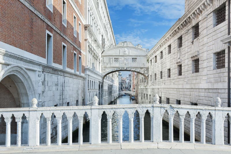 Venice, Italy. Venice - Bridge of Sighs (Ponte dei Sospiri) , Italy stock photography