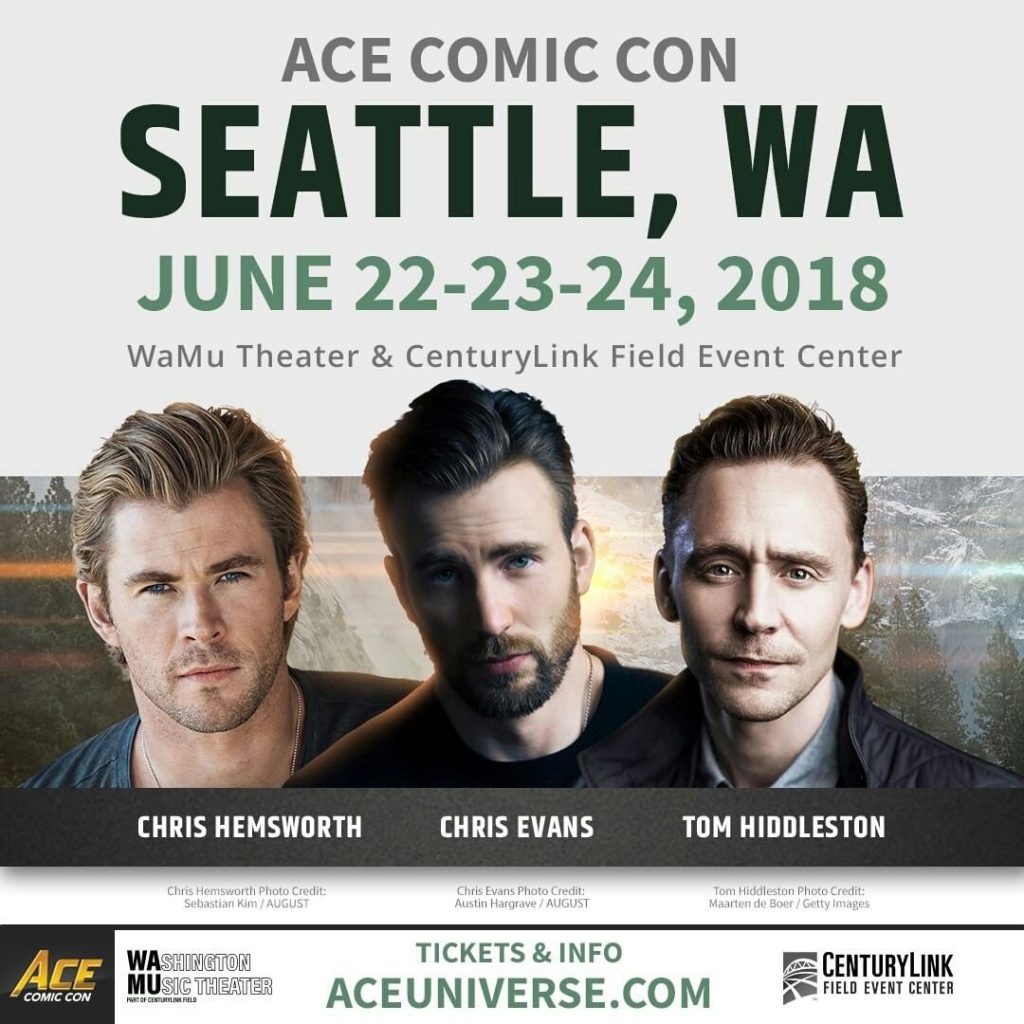 Tom To Attend Ace Comic Con in Seattle